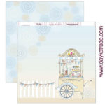 PAPEL SCRABOOKING «COMUNIÓN NIÑO, CARRITO DE CHUCHES» de Dayka