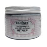 PASTA RELIEVE TEXTIL METALLIC PLATA