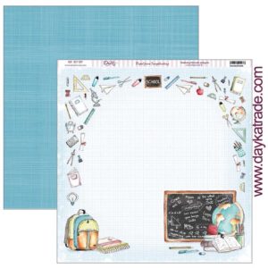 Papel scrapbooking “school”