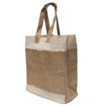 Bolso algodón y rafia