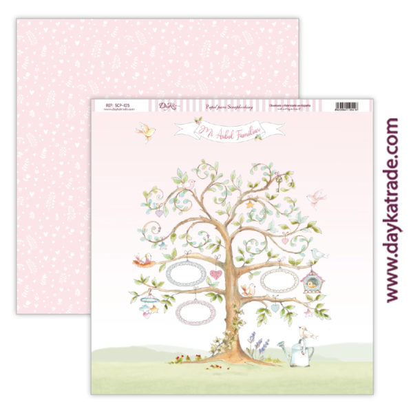 Scrappapel - Mi árbol familiar- Niña