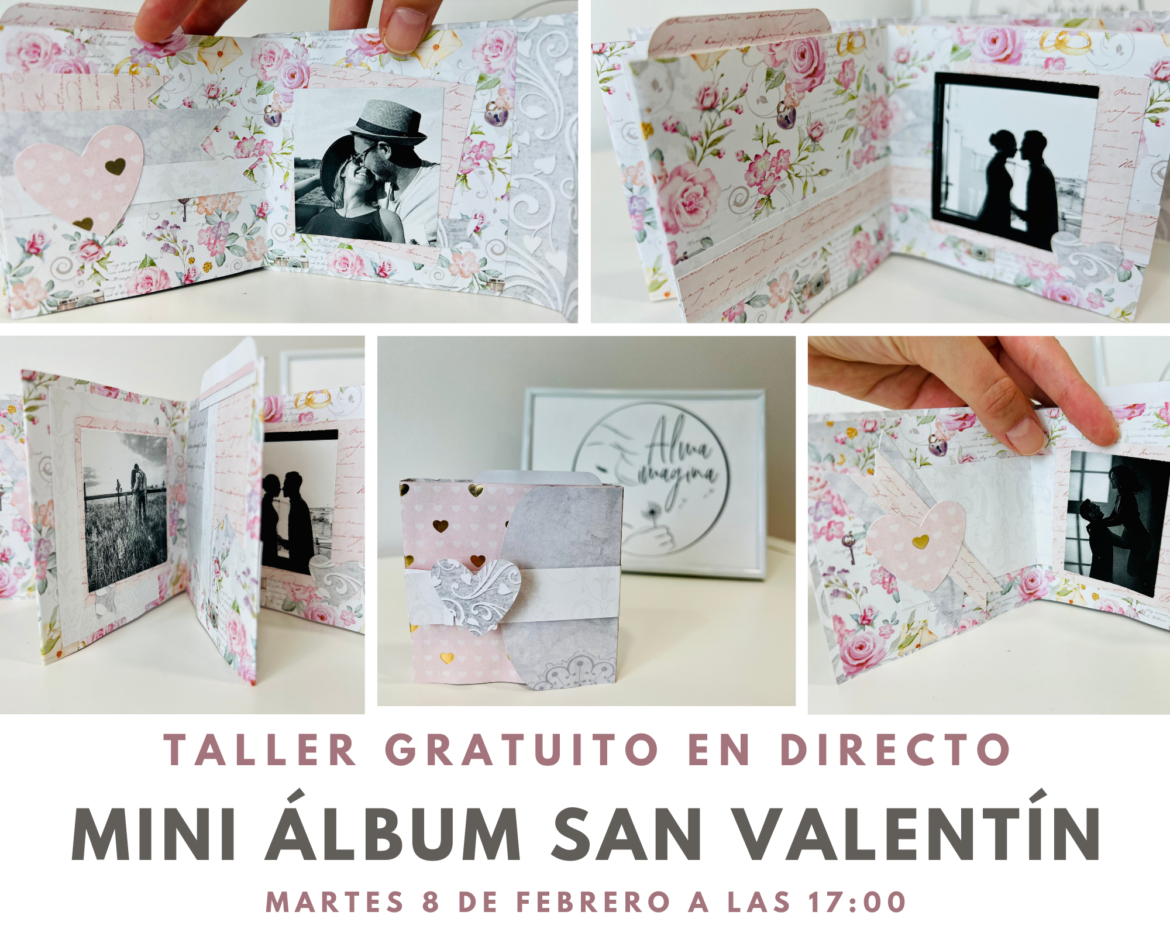 Mini álbum San Valentín – Taller gratuito en directo