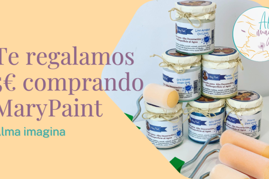 Consigue un cupón de 5€ para comprar 3 colores de MaryPaint