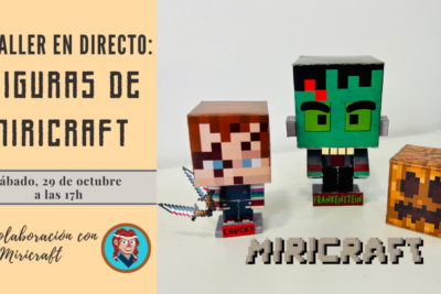 Taller en directo: Figuras de papel de Halloween | Colaboración con @Miricraft