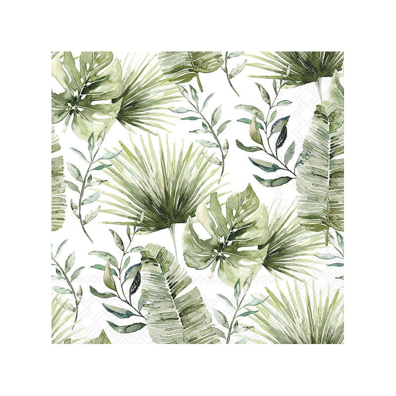 servilleta-jungle-leaves-white-